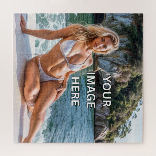 Spaß! 🧩 Individuelles Puzzle – Bild oder Text hin (Horizontal)