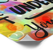 Spaß Inspirierend Bildung für Lehrer im Klassenzim Poster (Ecke)