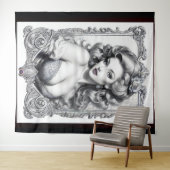 Spaß ist mein Name AI Concept Art by Xzendor7 Wandteppich (Beispiel (Horizontal))