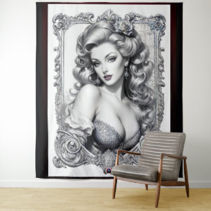 Spaß ist mein Name AI Concept Art by Xzendor7 Wandteppich