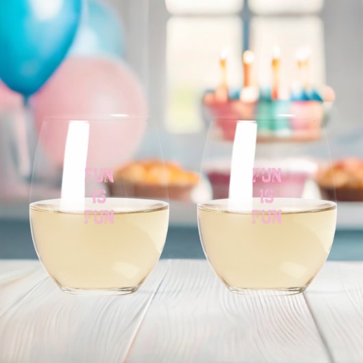 Spaß ist Spaß Weinglas Ohne Stiel (Insitu (Baby Party))