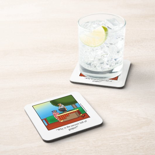 Spaß "Jacuzzi" Untersetzer Set "Spectickles" (Rechte Seite)