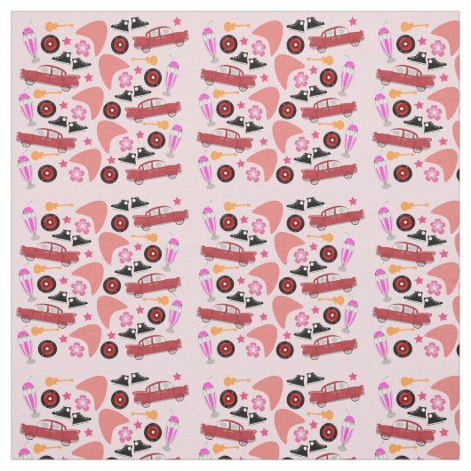 Spaß-Jahr-rosa Muster Stoff (Muster)