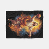 Spaß Jesus spielen Bysketbyll 1 Fleecedecke (Vorderseite (Horizontal))