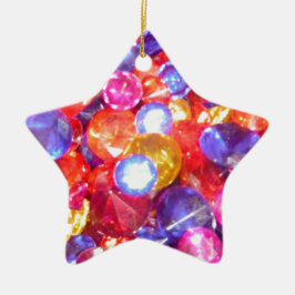 Spaß Jewels Edelstein-bunte Farbvibrierendes Keramikornament