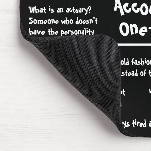 Spaß Jokes Funny Accounting Mousepad (Ecke)