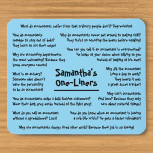 Spaß Jokes Funny Accounting Mousepad
