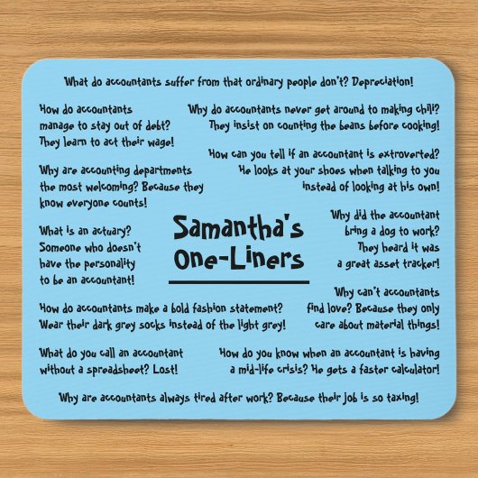 Spaß Jokes Funny Accounting Mousepad