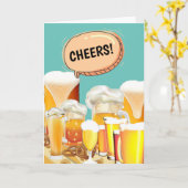 Spaß jubelt Bierbrauerei von uns allen Karte (Gelbe Blume)