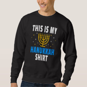 Spaß jüdische Menorah Candle Artwork Das ist mein Sweatshirt