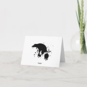 Spaß Kackend Hund Karte (Rückseite)