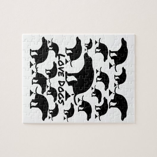 Spaß Kackend Hund Puzzle (Horizontal)