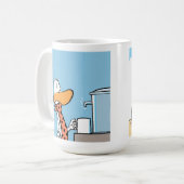 Spaß-Kaffee-Cartoon-Tasse Kaffeetasse (Vorderseite Links)