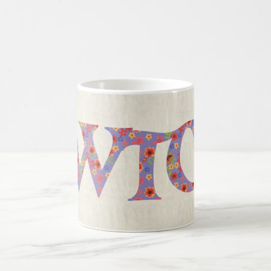 Spaß-Kaffee-Tasse, BlumenCwtch Slogan Walisers, Kaffeetasse (Mittel)