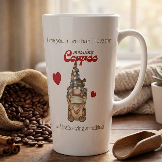 Spaß Kaffeekonzept Gnome Funny Valentinstag Gesche Milchtasse