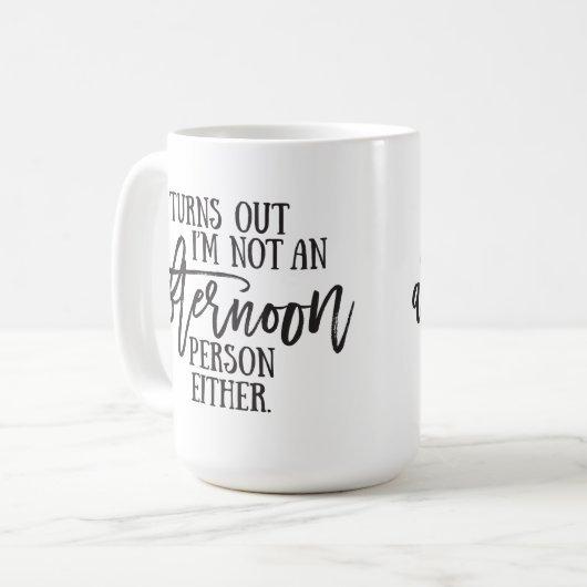 Spaß Kaffeetasse (Vorderseite Links)