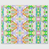 Spaß Kaleidoskopische Farben Geschenkpapier (Flach)