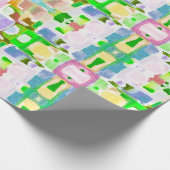 Spaß Kaleidoskopische Farben Geschenkpapier (Ecke)