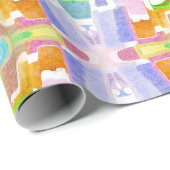 Spaß Kaleidoskopische Farben Geschenkpapier (Rolleneckpunkt)