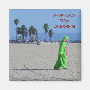 Spaß-Kalifornien-Weihnachtsmagnet! Magnet