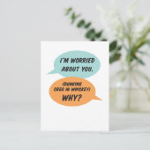 Spaß - Karo in On Friend Pandemic Joke Postkarte (Stehend Vorderseite)