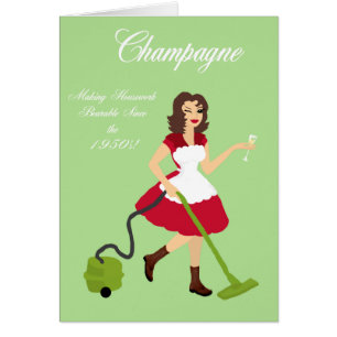 Spaß-Karte Champagne Charlotte