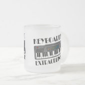 Spaß-Keyboarder-Extraordinaire Musik-Geschenk Mattglastasse (VorderseiteRechts)