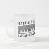 Spaß-Keyboarder-Extraordinaire Musik-Geschenk Mattglastasse (Links)