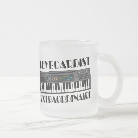 Spaß-Keyboarder-Extraordinaire Musik-Geschenk Mattglastasse (Rechts)