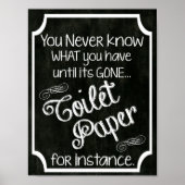 Spaß Khalkboard Zeichen Poster (Vorne)