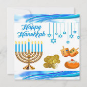 Spaß Kids Chanukah Karten Münzen dreidels menorah (Vorderseite)