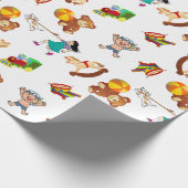 Spaß Kinder spielen Geschenkpapier (Ecke)