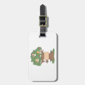 Spaß Kinder spielen in Apfelbaum Gepäckanhänger (Vorderseite vertikal)