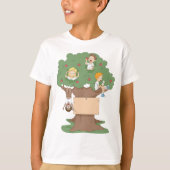 Spaß Kinder spielen in Apfelbaum T-Shirt (Vorderseite)