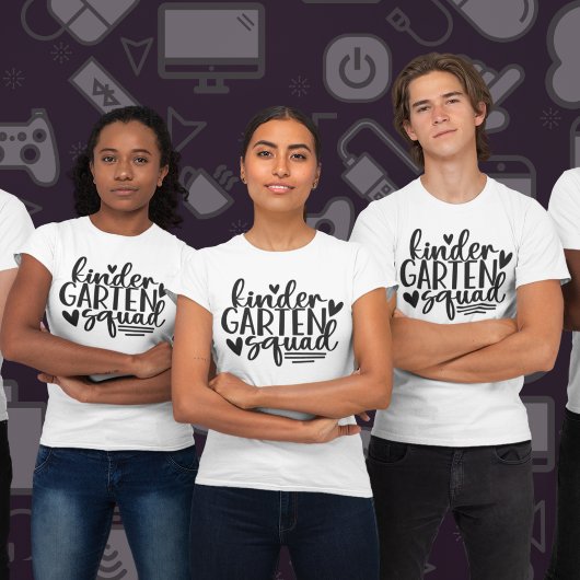 Spaß Kindergarten Squad mit dem Namen des Lehrers T-Shirt