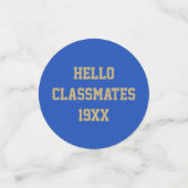 Spaß! Klasse Wiedersehen-Tabelle Konfetti (Klein Vorderseite)