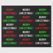 Spaß, klassischer Videospiel-Blick "FROHE Geschenkpapier (Flach)