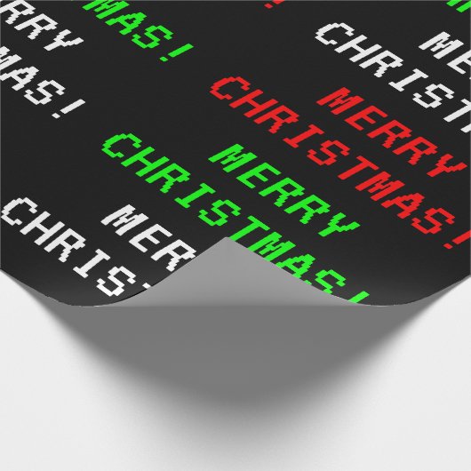 Spaß, klassischer Videospiel-Blick "FROHE Geschenkpapier (Ecke)