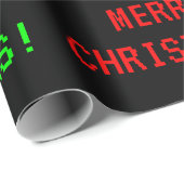 Spaß, klassischer Videospiel-Blick "FROHE Geschenkpapier (Rolleneckpunkt)