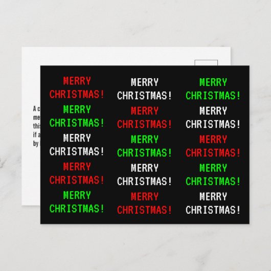 Spaß, klassisches Videospiel sieht aus wie "NUR CH Postkarte (Vorne/Hinten)