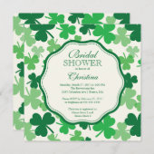 Spaß-Kleeblatt-irische Brautparty-Einladung Einladung (Vorne/Hinten)