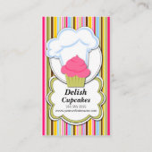 Spaß-kleiner Kuchen u. der Hut des Bäckers Visitenkarte (Vorderseite)