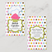 Spaß-kleiner Kuchen u. der Hut des Bäckers Visitenkarte (Vorne/Hinten)