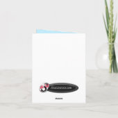 Spaß-kleiner Schneemann 'Tis die Feiertagskarte (Rückseite)