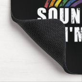 Spaß klingt schwul, ich bin mit Regenbogenflagge f Mousepad (Ecke)