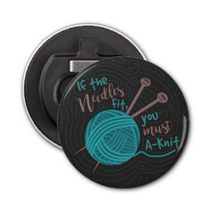 Spaß-Knitter-Nadeln-Garne Flaschenöffner