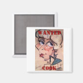 Spaß, Koch, GEWOLLT Magnet (Vorderseite/Rückseite)