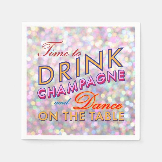 Spaß, Kokett und farbenfroh Napkin Serviette (Vorderseite)