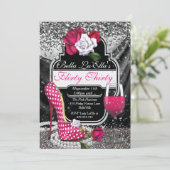 Spaß Kokette Geburtstagsparty Einladungen (Stehend Vorderseite)