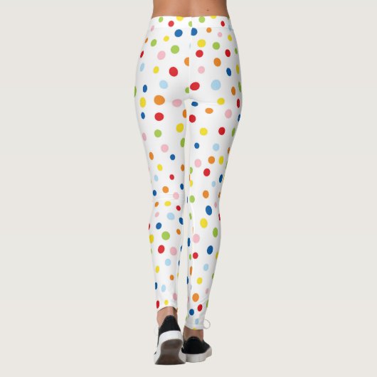 Spaß Konfetti bunt Leggings (Rückseite)